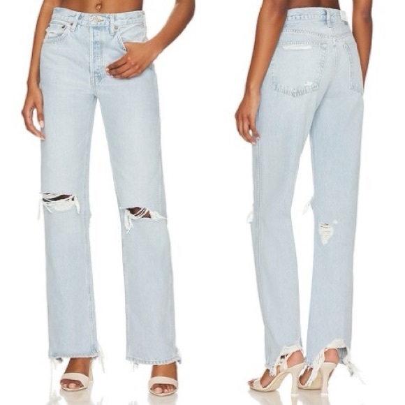 NWT RE/DONE Originals 90s High Rise Loose in Nu Disco Destroy size 26 - Picture 3 of 8